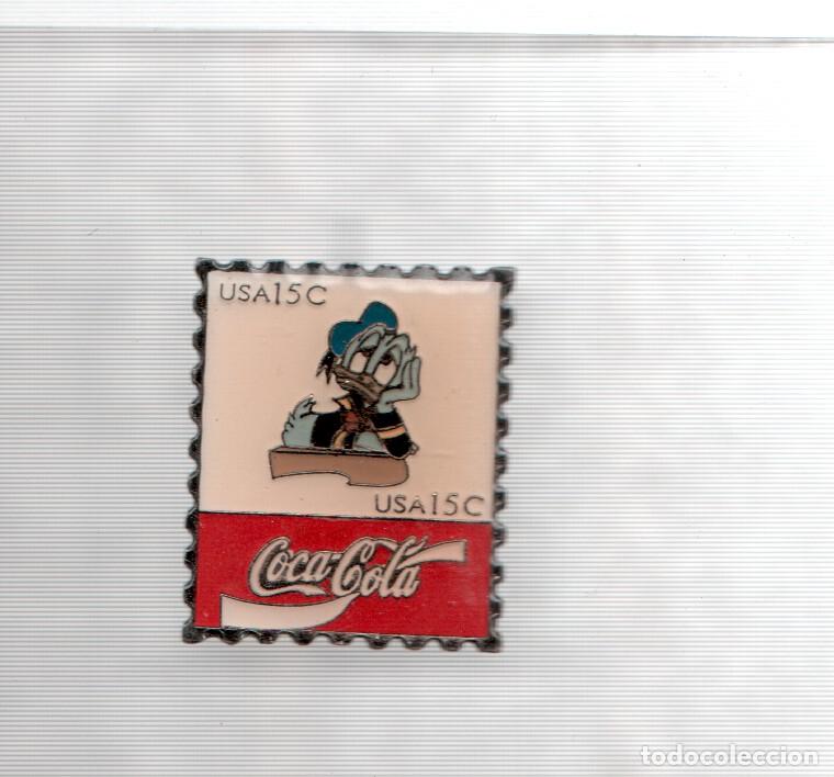Sammeln von Zeitschriften und Zeitungen: Pins: Sello Coca Cola con Pato Donald - Varios