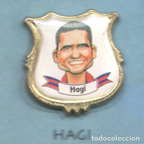Collection Magazines and Newspapers: Pins: Hagi jugador del Bar&ccedil;a - Varios