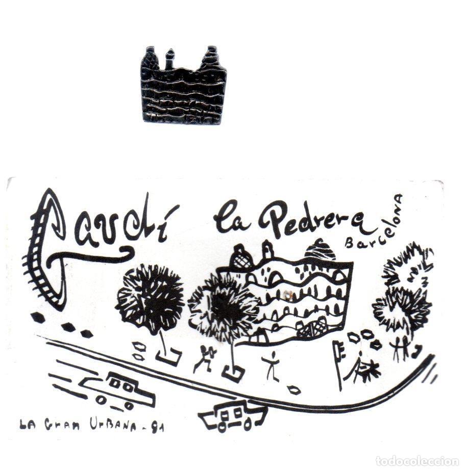 Collectionnisme de Revues et Journaux: V49170: Pin metalico La Pedrera de Barcelona por Gaudi - NULL