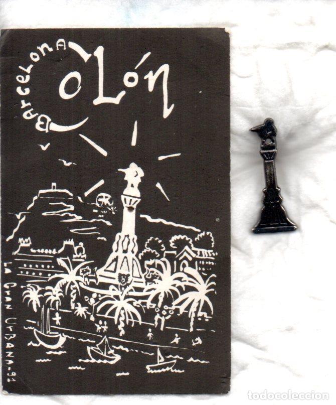 Coleccionismo de Revistas y Peri&oacute;dicos: V49174: Pin metalico monumento a Colon en Barcelona - NULL