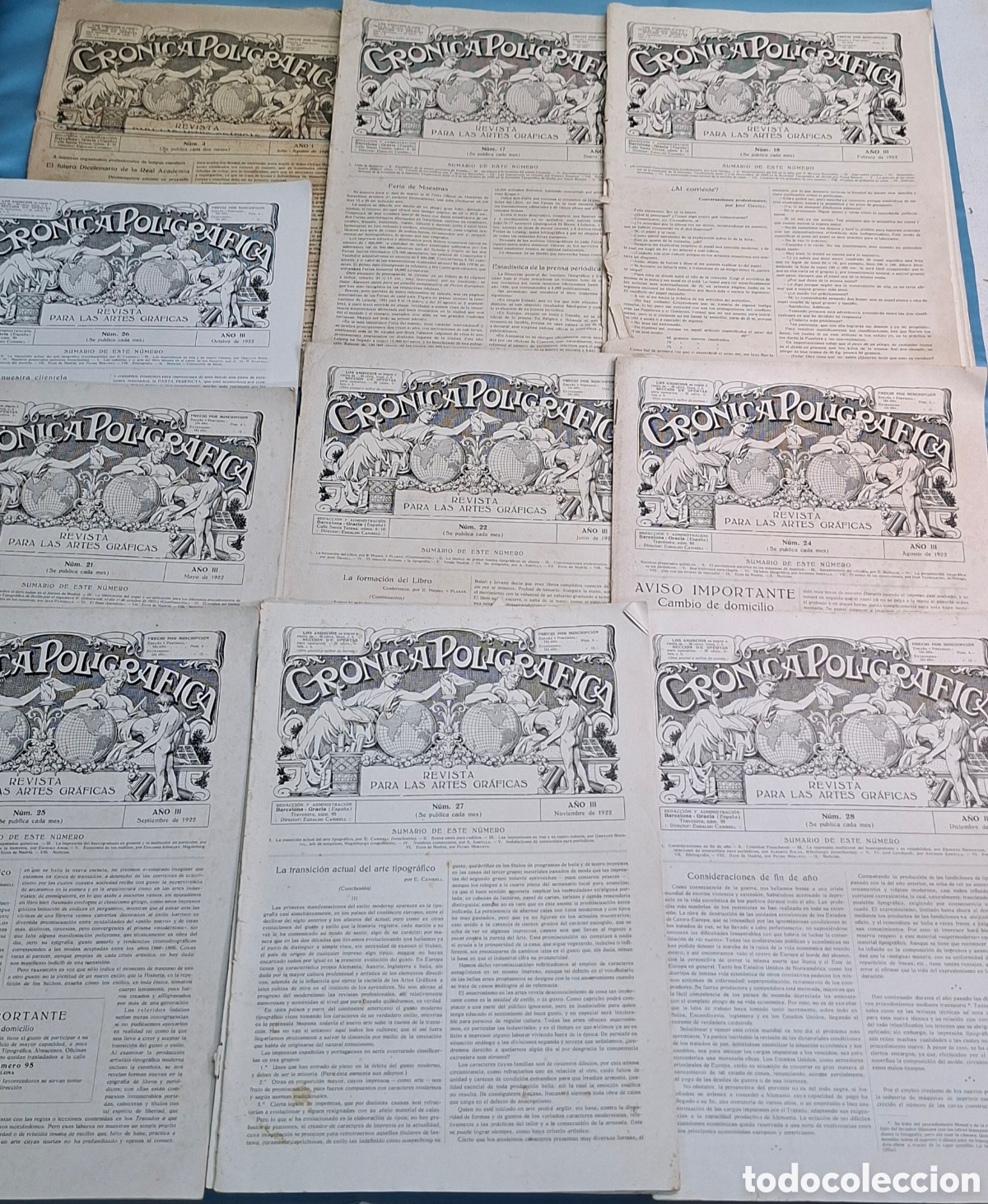 Colecionismo de Revistas e Jornais: Colecci&oacute;n Revistas Cr&oacute;nica Poligr&aacute;fica