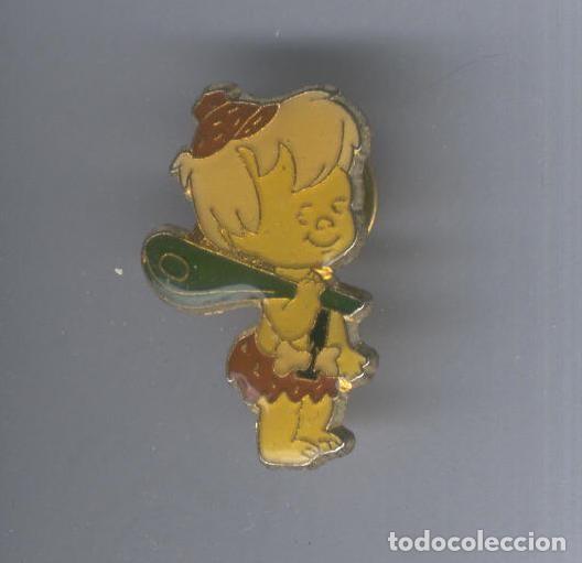 Coleccionismo de Revistas y Peri&oacute;dicos: Pins metal: Bamban de la familia Picapiedra (pelo color amarillo) - Varios