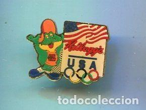 Collection Magazines and Newspapers: Pins metal: Olimpiada de Los Angeles, marca Kelloggs - Varios