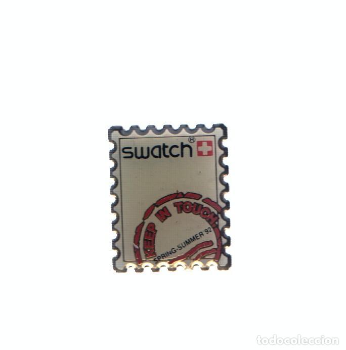 Collezionismo di Riviste e Giornali: PIN: SWATCH - Campa&ntilde;a Spring-Summer 1992: KEEP IN TOUCH