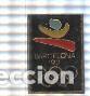 Coleccionismo de Revistas y Peri&oacute;dicos: Pin: Barcelona 92, rectangular color negro fondo