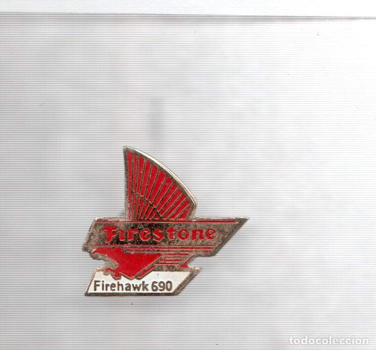 Colecionismo de Revistas e Jornais: Pins: Logo de Firestone - Varios