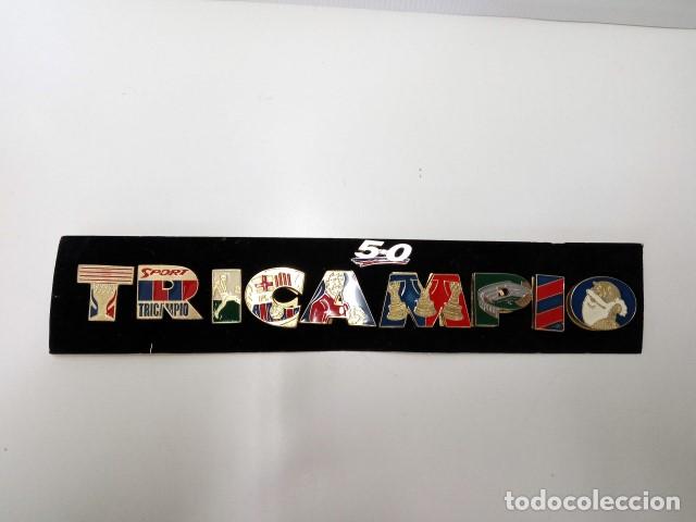 Colecionismo de Revistas e Jornais: Juego Pins Barca Tricampeon: consta de 10 modelos -