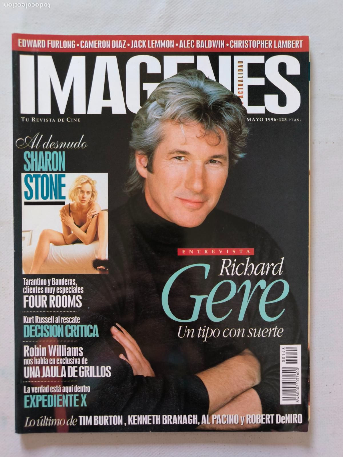 Coleccionismo de Revistas y Peri&oacute;dicos: IMAGENES DE ACTUALIDAD N&ordm; 148 - MAYO 1996 - TU REVISTA DE CINE - RICHARD GERE (368)