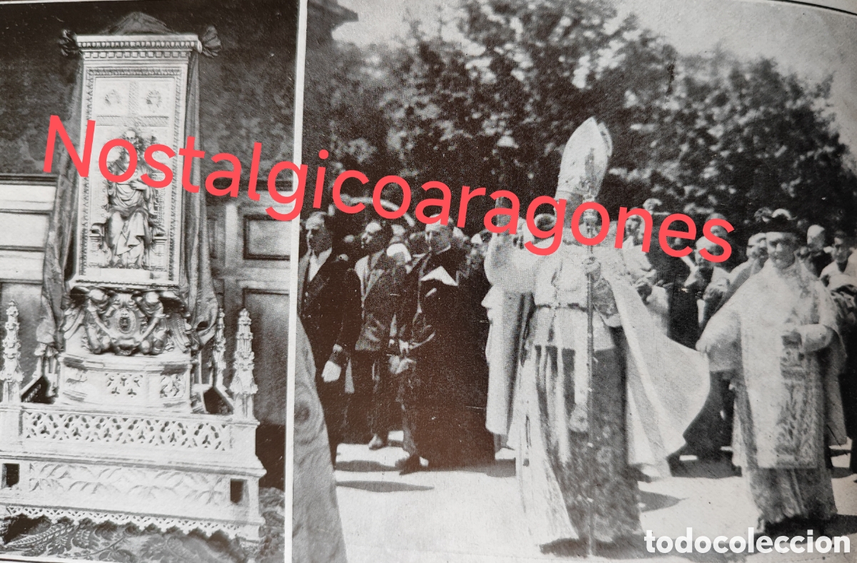 Collection Magazines and Newspapers: Burgos sagrado coraz&oacute;n nuncio Tedeschini foto revista princ siglo XX 192B