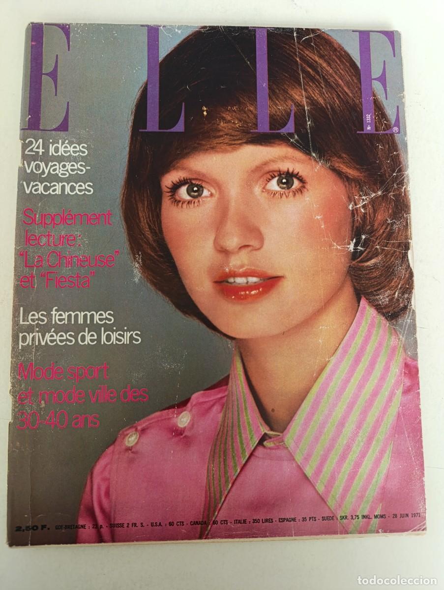 Coleccionismo de Revistas y Peri&oacute;dicos: Revista ELLE n&ordm; 1332 Liz Taylor Marlene Dietrich Peggy Lipton Sara Lane Pink Floyd MODA verano 1971