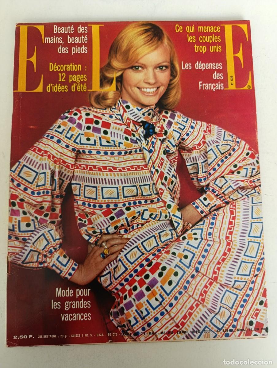 Coleccionismo de Revistas y Peri&oacute;dicos: Revista ELLE 1330 Mich&egrave;le Morgan Henry de Montherlant Jean Tinguely Haroun Tazieff MODA Claudio Arra