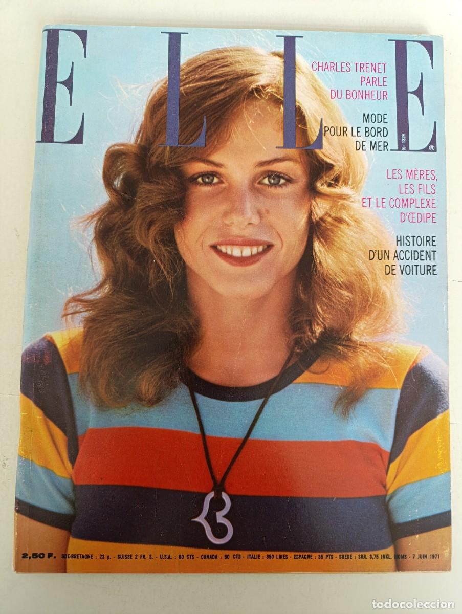 Coleccionismo de Revistas y Peri&oacute;dicos: Revista ELLE n&ordm; 1329 Charles Trenet Lea Massari Ren&eacute; Desmaison Alain Delon Micheline Boudet MODA