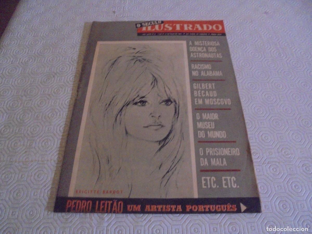 Coleccionismo de revistas y peri&oacute;dicos: Brigitte Bardot na capa e interior de O S&eacute;culo Ilustrado #1429 Revista Portuguesa de 1965