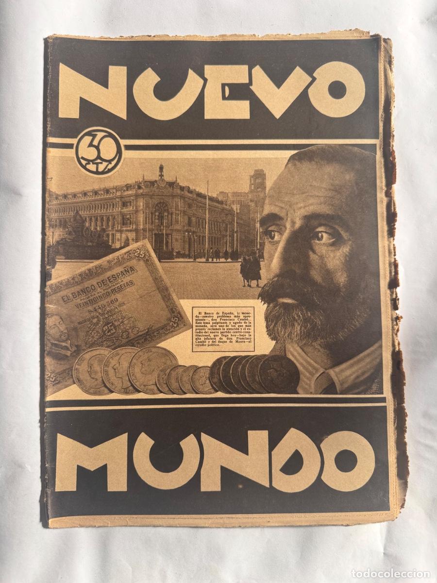 Collectionnisme de Revues et Journaux: Revista Nuevo Mundo, A&ntilde;o 1931, Manolo Gonzalez, Barcelona, Valencia