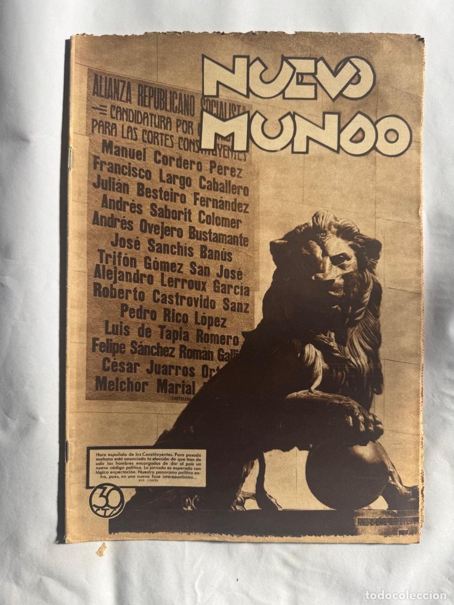 Collectionnisme de Revues et Journaux: Revista Nuevo Mundo, A&ntilde;o 1931, Manresa, Catalu&ntilde;a, Gabriel Alomar