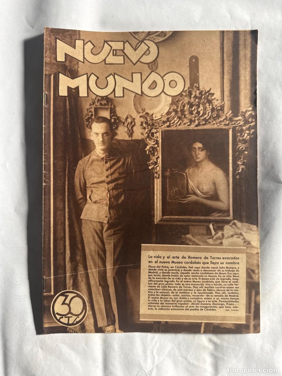 Coleccionismo de Revistas y Peri&oacute;dicos: Revista Nuevo Mundo, A&ntilde;o 1931, Jacinto Benavente, Margarita Nelken, Astronomia