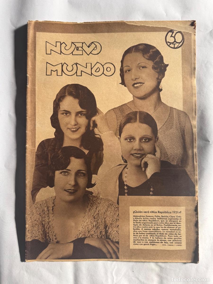 Coleccionismo de Revistas y Peri&oacute;dicos: Revista Nuevo Mundo, A&ntilde;o 1931, San Sebastian, Tomas Borras, Francisco Villanueva