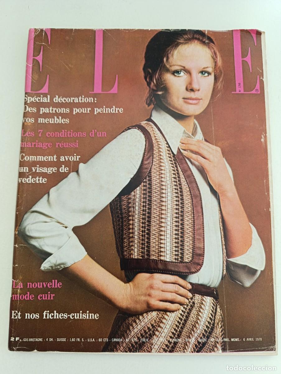 Coleccionismo de Revistas y Peri&oacute;dicos: Revista ELLE n&ordm; 1268 Mireille Darc Geishas Alain Delon Marika Green Sheila Romy Schneider Aslan MODA
