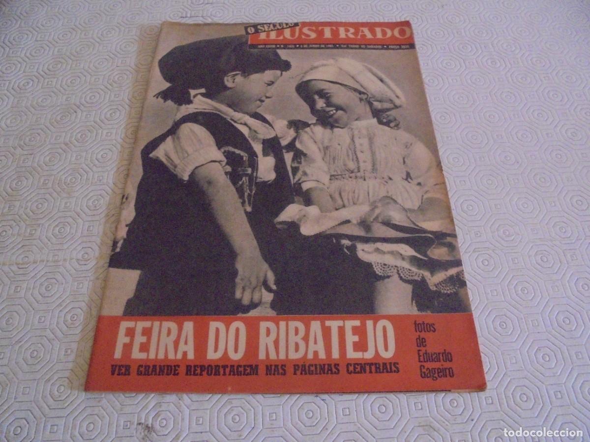 Coleccionismo de Revistas y Peri&oacute;dicos: Feira do Ribatejo na capa e interior de O S&eacute;culo Ilustrado #1431 Revista Portuguesa de 1965