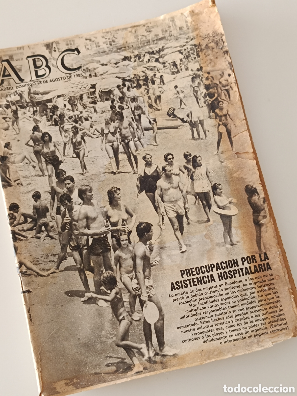 Coleccionismo de Revistas y Peri&oacute;dicos: ABC domingo 18 de agosto de 1985