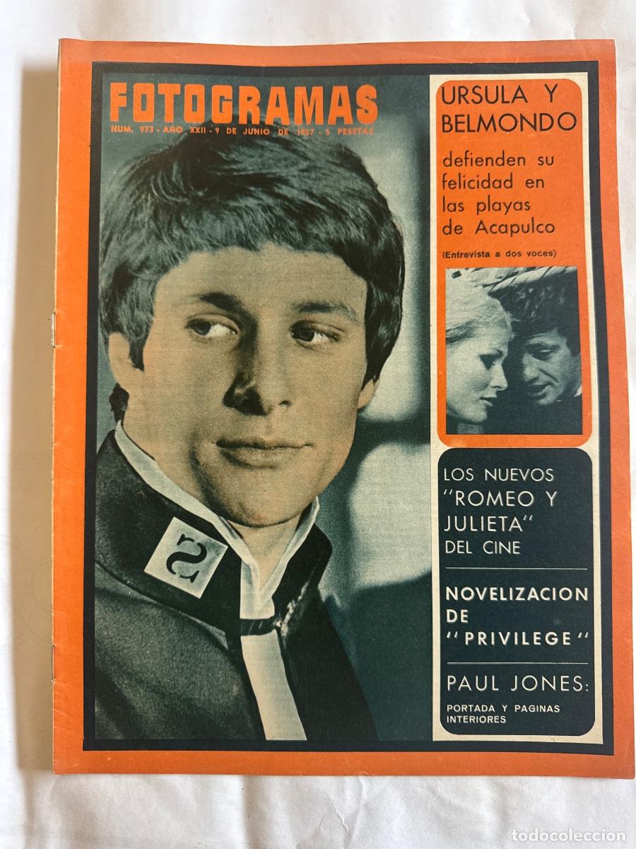 Sammeln von Zeitschriften und Zeitungen: Revista Fotogramas, A&ntilde;o 1967, Paul Jones, Claude Rains, Oliva Hussey