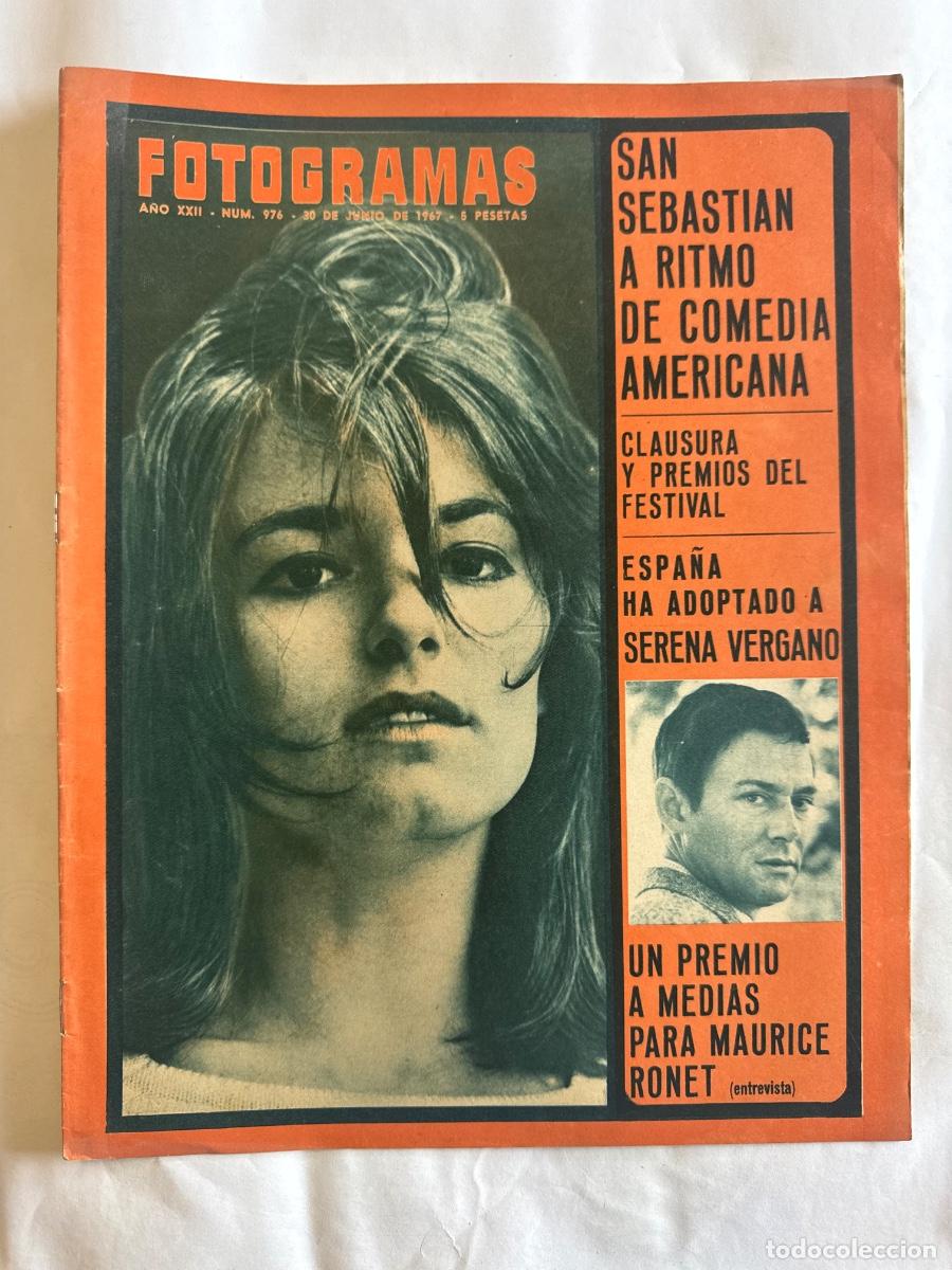 Sammeln von Zeitschriften und Zeitungen: Revista Fotogramas, A&ntilde;o 1967, San Sebastian, Serena Vergano, Maurice Ronet