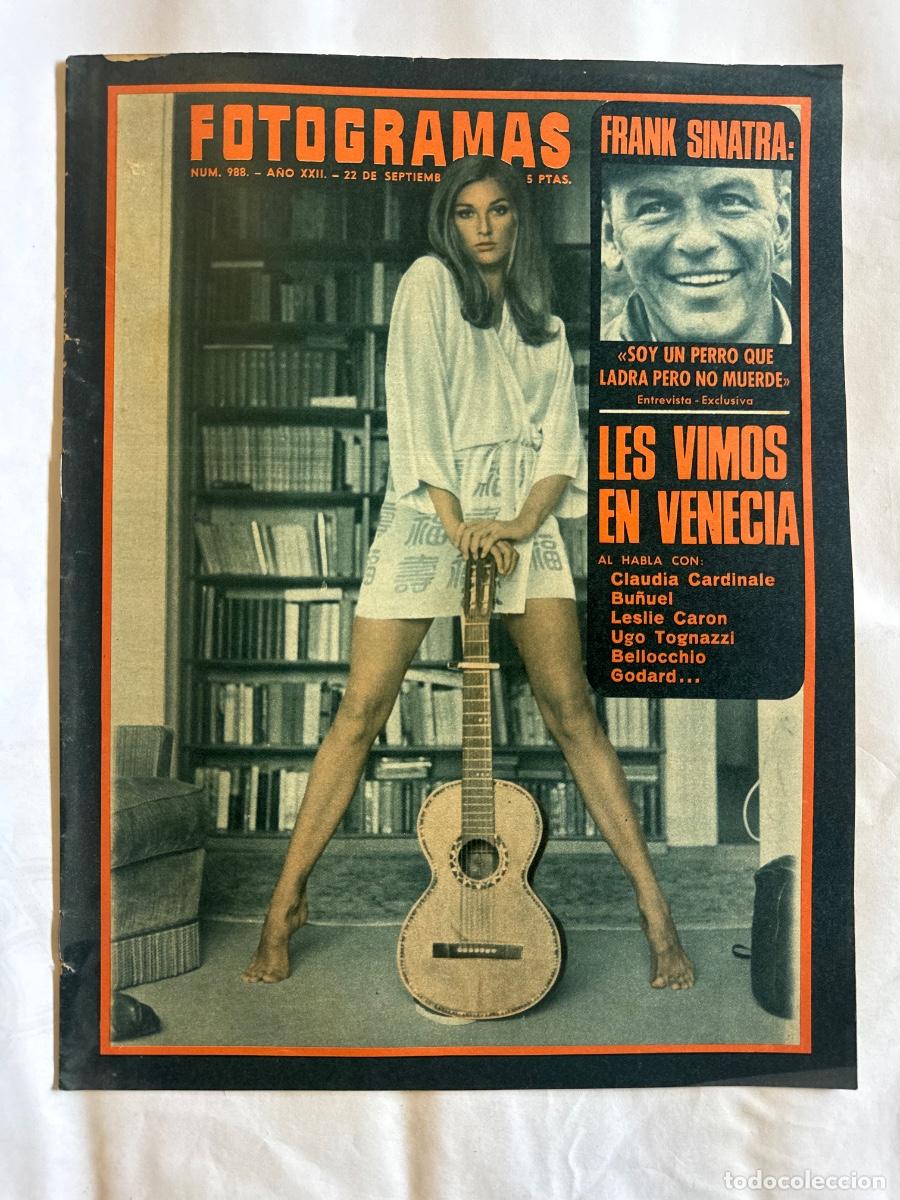 Coleccionismo de Revistas y Peri&oacute;dicos: Revista Fotogramas, A&ntilde;o 1967, Frank Sinastra, Claudia Cardinale, Massiel