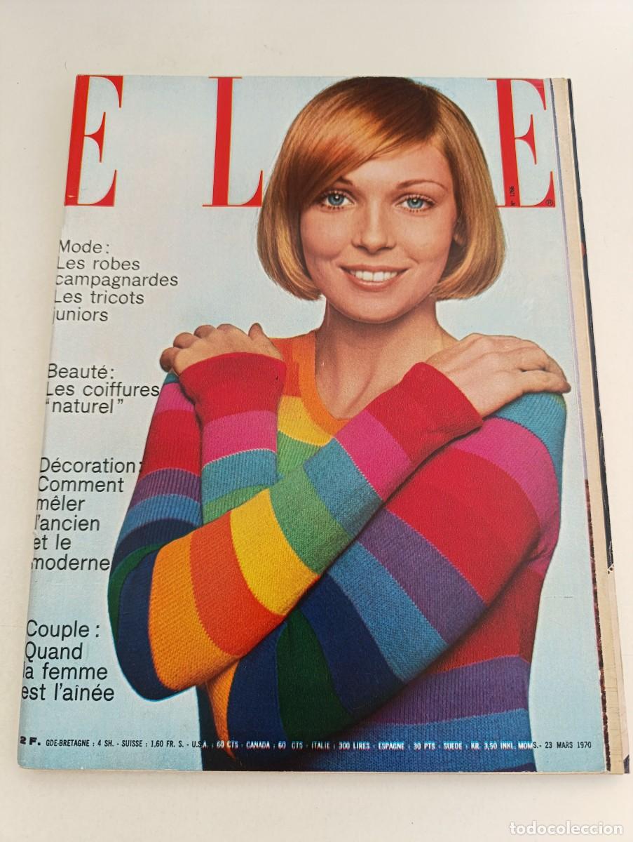 Coleccionismo de Revistas y Peri&oacute;dicos: Revista ELLE n&ordm; 1266 Brigitte Bardot &Eacute;dith Piaf Audrey Hepburn Annie Cordy Romy Schneider MODA