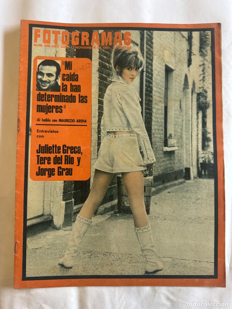 Coleccionismo de Revistas y Peri&oacute;dicos: Revista Fotogramas, A&ntilde;o 1967, Maurizio Arena, Juliette Greco, Jorge Grau