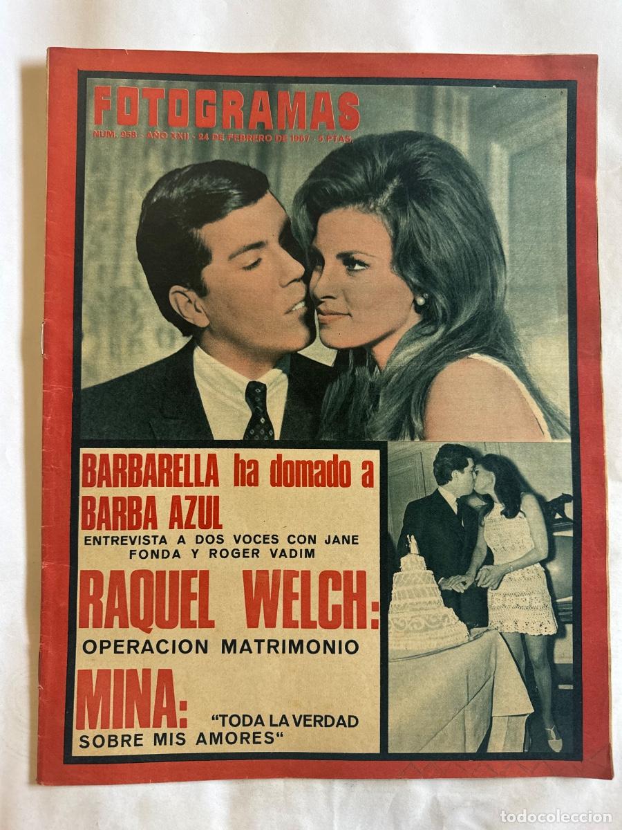 Coleccionismo de Revistas y Peri&oacute;dicos: Revista Fotogramas, A&ntilde;o 1967, Raquel Welch, Barbarella, Jane Fonda