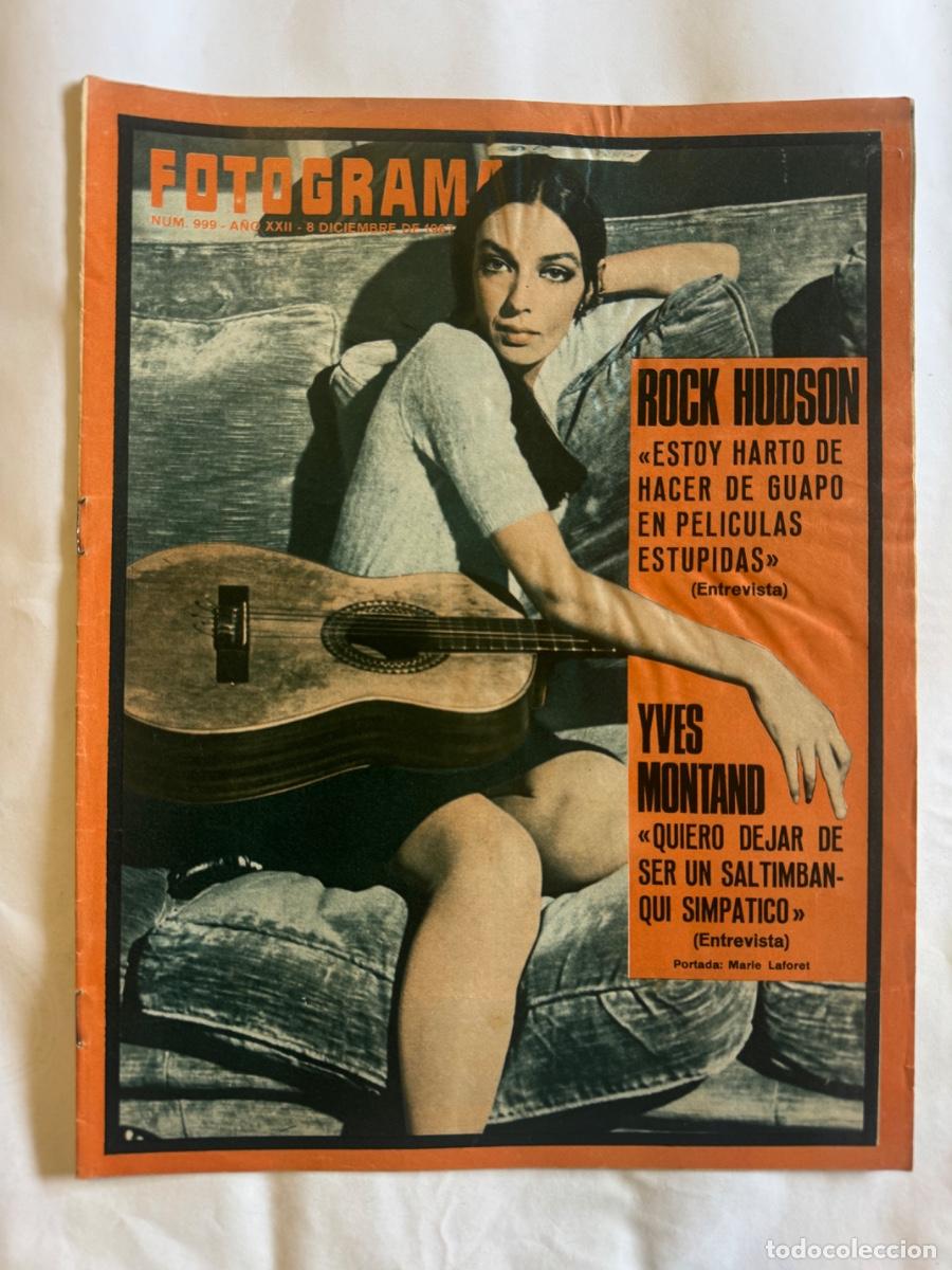 Collectionnisme de Revues et Journaux: Revista Fotogramas, A&ntilde;o 1967, Rock Hudson, Yves Montand