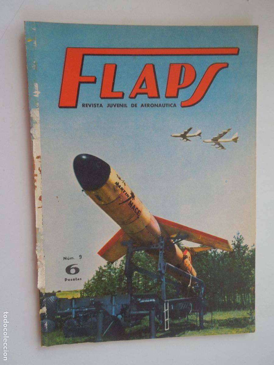 Collection Magazines and Newspapers: FLAPS - REVISTA JUVENIL DE AERONA&Uacute;TICA - N&ordm; 9 - 1&ordm; DE FEBRERO 1961.