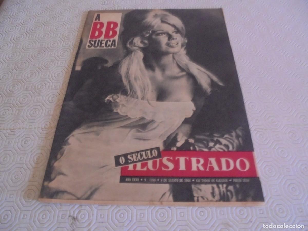 Collezionismo di Riviste e Giornali: A BB Sueca na capa e interior de O S&eacute;culo Ilustrado #1388 Revista Portuguesa de 1964