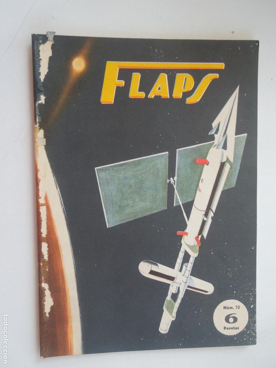 Collection Magazines and Newspapers: FLAPS - REVISTA JUVENIL DE AERONA&Uacute;TICA - N&ordm; 10 - 16 DE FEBRERO 1961.
