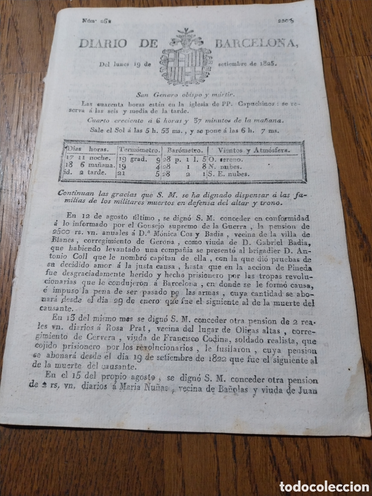 Coleccionismo de Revistas y Peri&oacute;dicos: DIARIO 1825 CURAS DE GANTE CONTRA LOS MALOS LIBROS. NUEVO PAPEL DE FUMAR ESPA&Ntilde;OL
