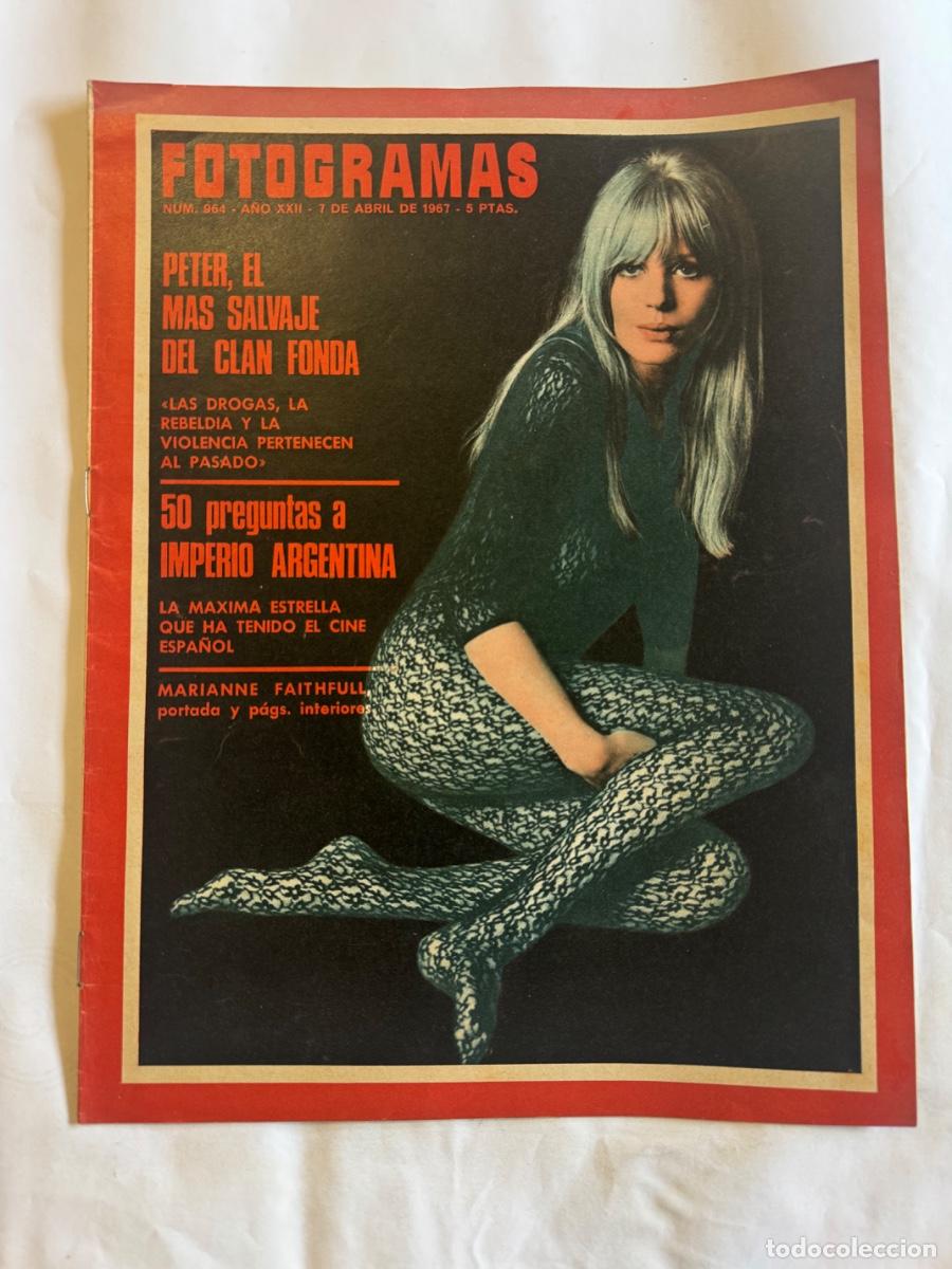 Coleccionismo de Revistas y Peri&oacute;dicos: Revista Fotogramas, A&ntilde;o 1967, Marianne Faithfull, Argentina