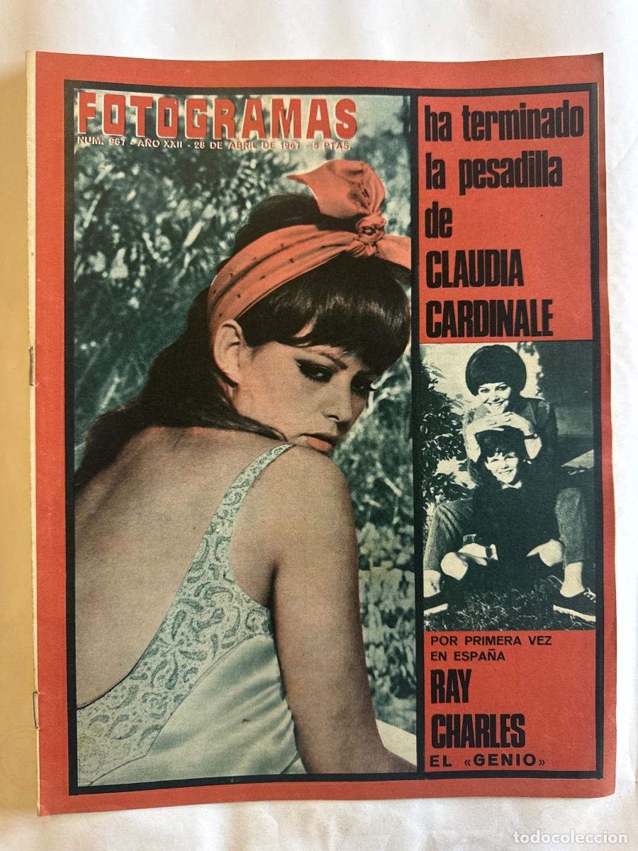 Collection Magazines and Newspapers: Revista Fotogramas, A&ntilde;o 1967, Claudia Cardinale, Ray Charles