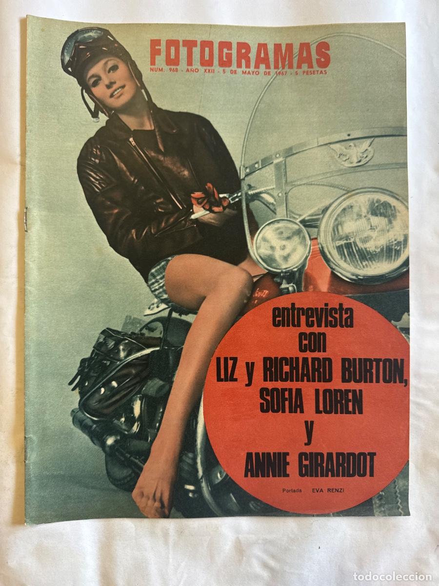 Coleccionismo de Revistas y Peri&oacute;dicos: Revista Fotogramas, A&ntilde;o 1967, Richard Burton, Sofia Loren, Annie Girardot