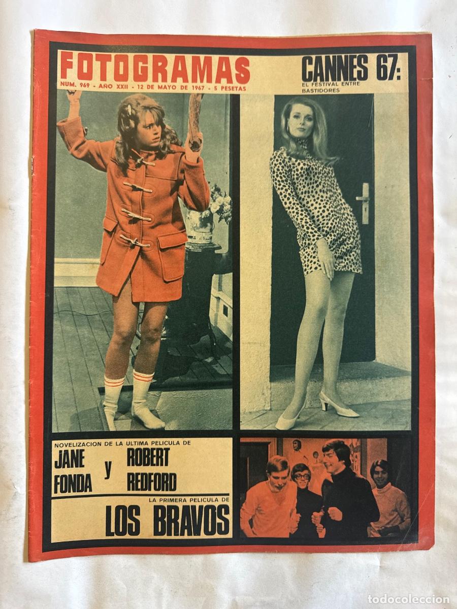 Coleccionismo de Revistas y Peri&oacute;dicos: Revista Fotogramas, A&ntilde;o 1967, Jane Fonda, Robert Redford, Cannes