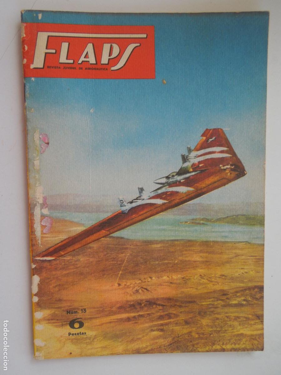 Colecionismo de Revistas e Jornais: FLAPS - REVISTA JUVENIL DE AERONA&Uacute;TICA - N&ordm; 13 - 1&ordm; DE ABRIL 1961.