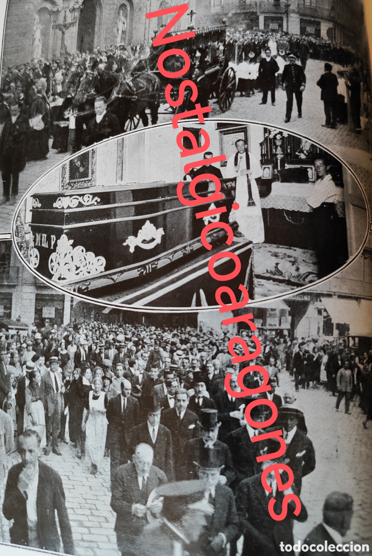 Coleccionismo de Revistas y Peri&oacute;dicos: Barcelona entierro Duque Solferino foto revista princ siglo XX 192B