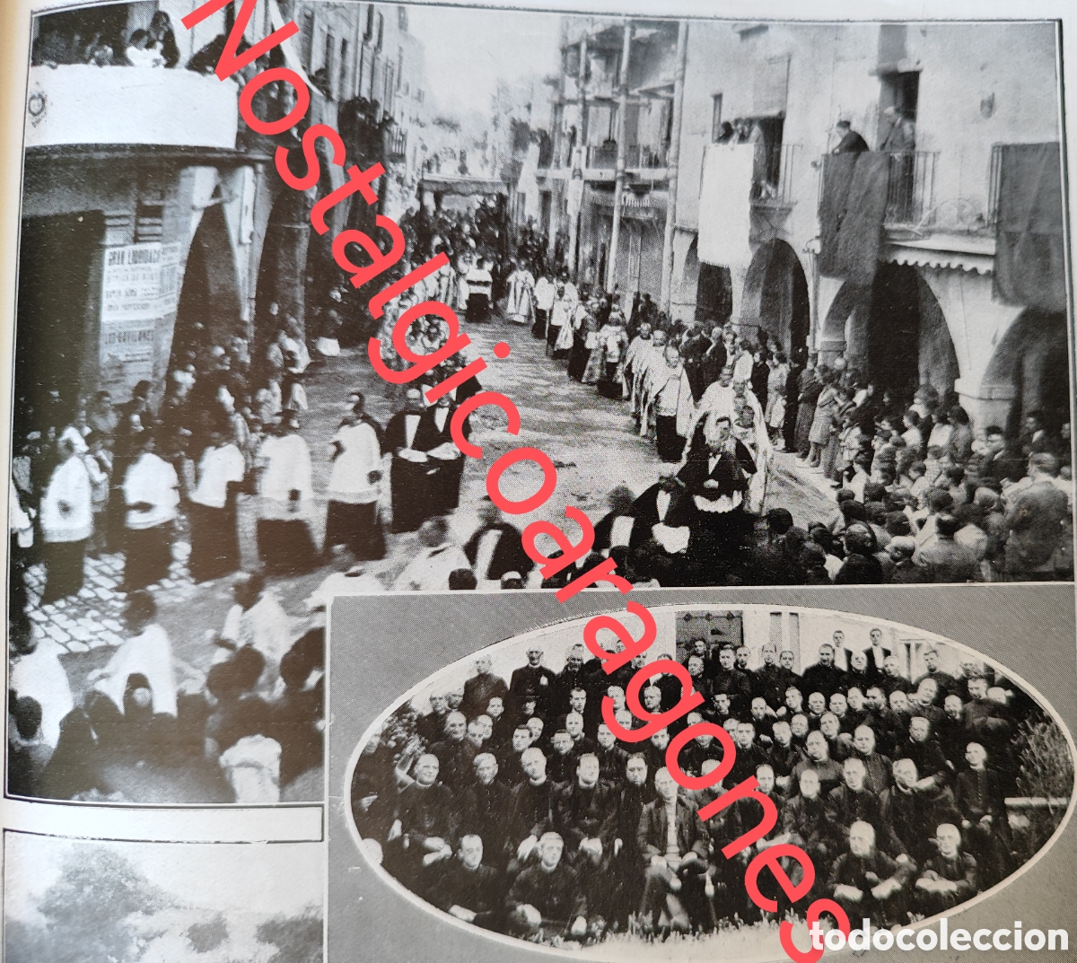 Coleccionismo de Revistas y Peri&oacute;dicos: Tarrega Lerida procesion obispo Solsona V Comellas foto revista princ siglo XX 192B