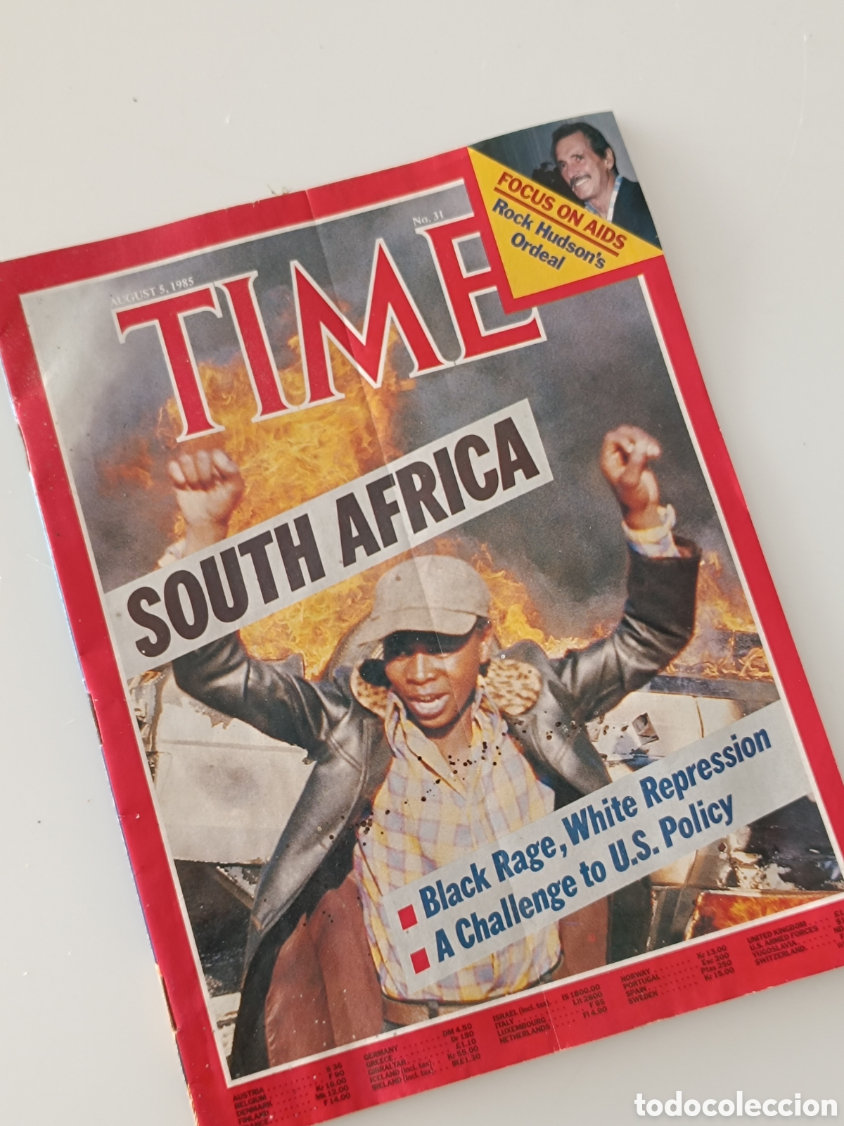 Collection Magazines and Newspapers: Revista Time 5 agosto 1985 Surafrica