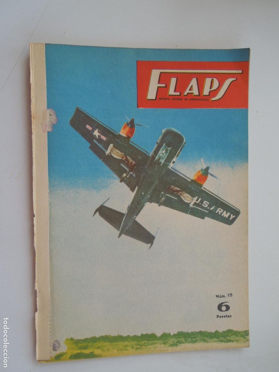 Colecionismo de Revistas e Jornais: FLAPS - REVISTA JUVENIL DE AERONA&Uacute;TICA - N&ordm; 19 - 1&ordm; DE JULIO 1961.