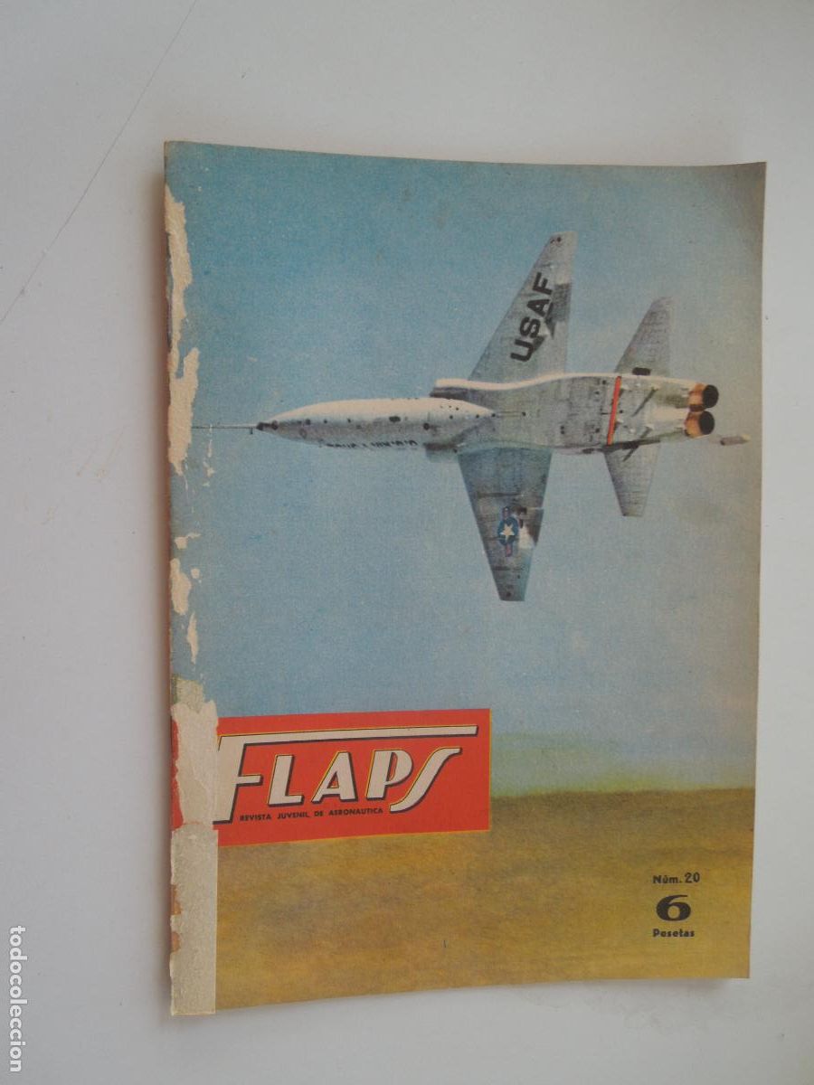 Colecionismo de Revistas e Jornais: FLAPS - REVISTA JUVENIL DE AERONA&Uacute;TICA - N&ordm; 20 - 16 DE JULIO 1961.