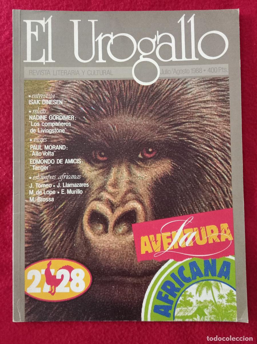 Coleccionismo de Revistas y Peri&oacute;dicos: El Urogallo - Revista Literaria y Cultural - La Aventura Africana - Julio/Agosto. 1988