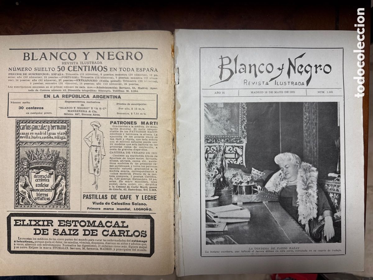 Collection Magazines and Newspapers: REVISTA BLANCO Y NEGRO 1565