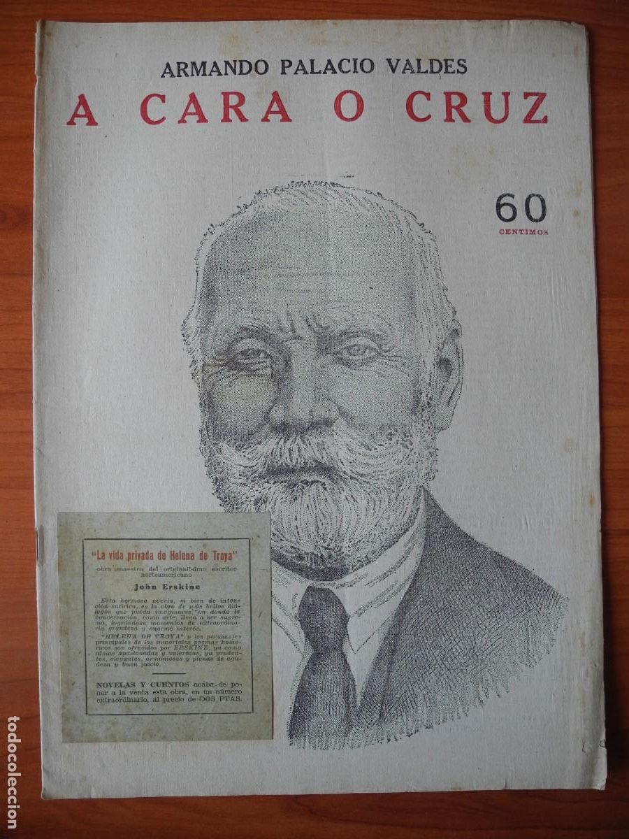 Collectionnisme de Revues et Journaux: A cara o cruz. Armando Palacio Vald&eacute;s. Novelas y Cuentos. Ed. D&eacute;dalo