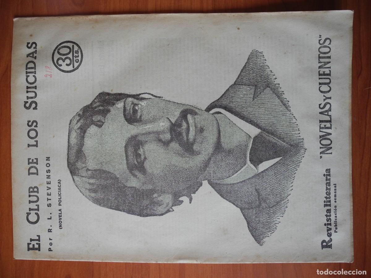 Coleccionismo de Revistas y Peri&oacute;dicos: El club de los suicidas. R. L. Stevenson. Revista literaria. n. 218. Marzo 1933
