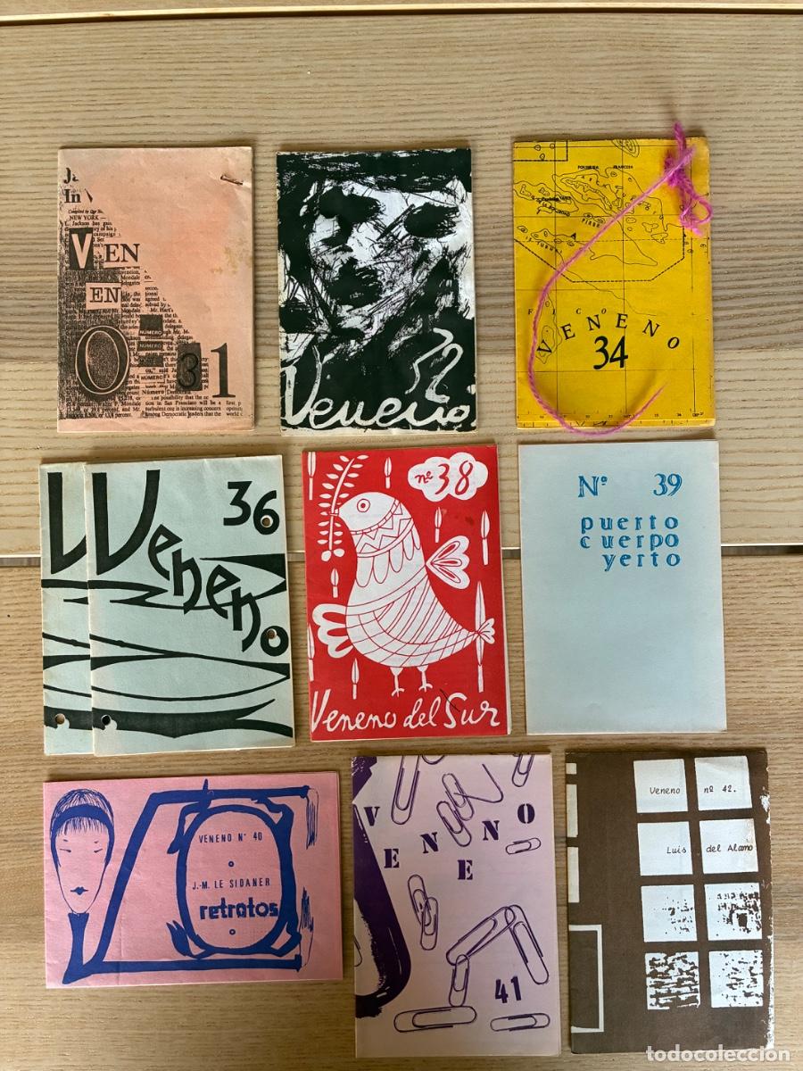 Coleccionismo de Revistas y Peri&oacute;dicos: Lote 6 n&uacute;meros REVISTA VENENO. Poes&iacute;a Visual. Francisco Aliseda.